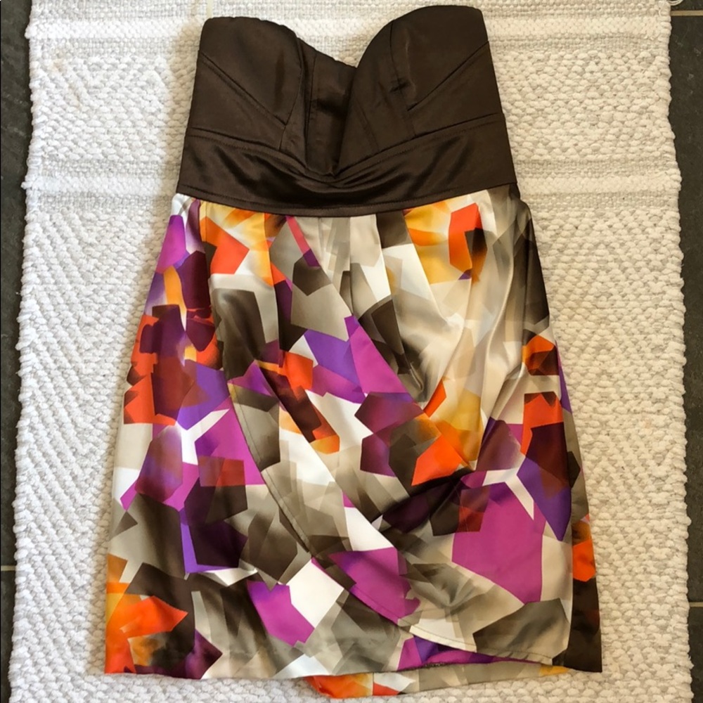Strapless cocktail dress